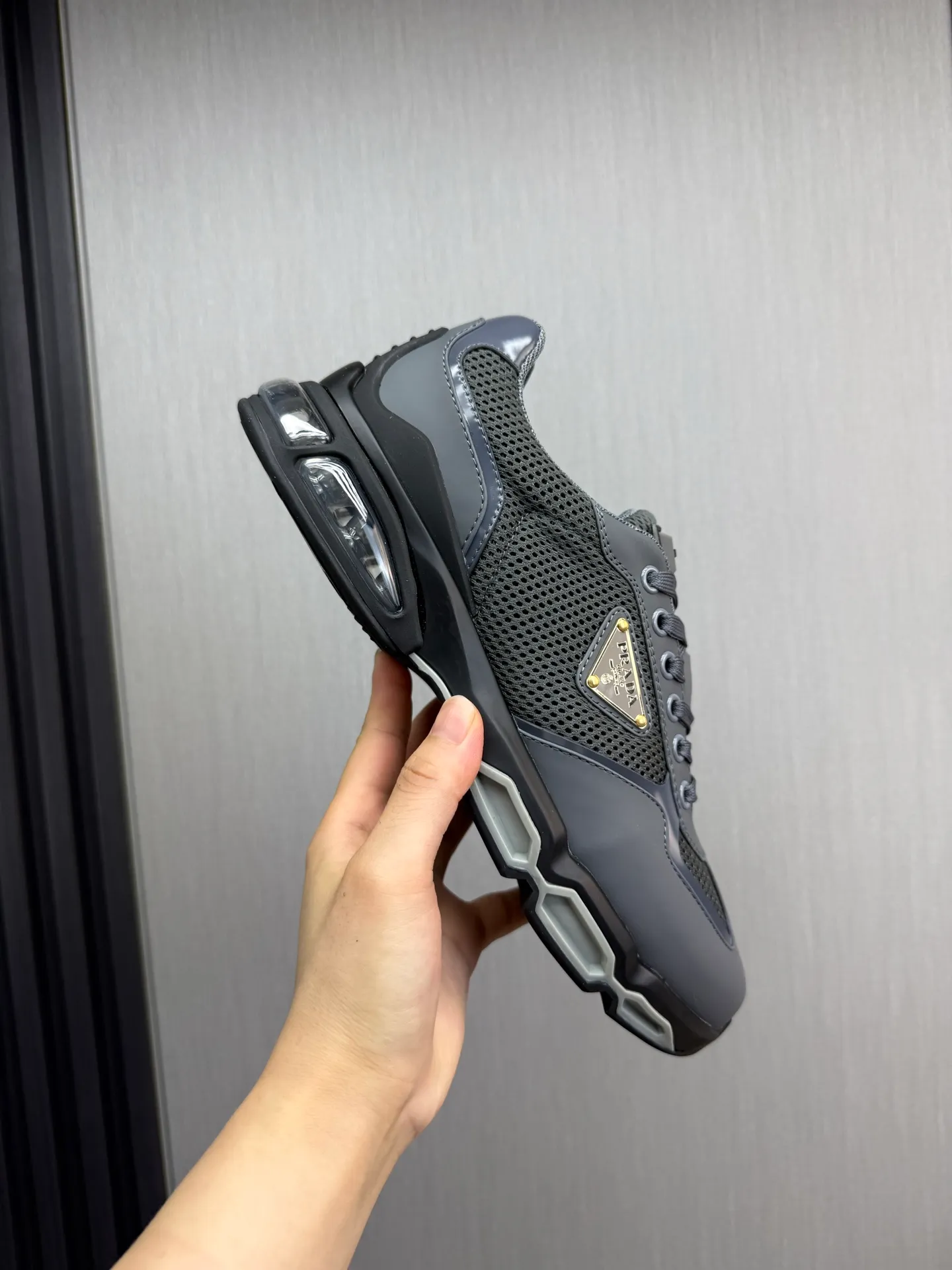 Men's shoes 💰660💰 [PRADA] Men's shoes are popular in the counter, high-quality shipments ✔️Official website synchronization, original imported cowhide with comfortable mesh + cowhide lining, 1⃣️:1⃣️reproduction, original factory air-cushioned original sole, 38-45